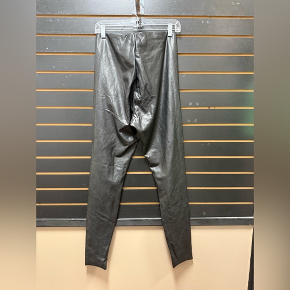 Skims Faux Leather Leggings Black High Waisted XL Stretch Pants - Picture 5 of 5